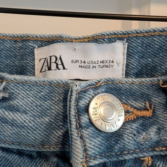 Zara/High Rise Wide Leg Sz 2 - Picture 4 of 4